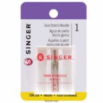 Agulhas elásticas duplas de 4 mm, tamanho 80/11 DB262X92 SINGER acessórios
