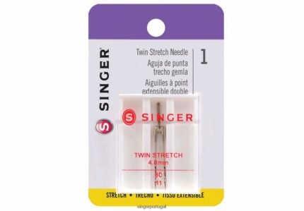 Agulhas elásticas duplas de 4 mm, tamanho 80/11 DB262X92 SINGER acessórios