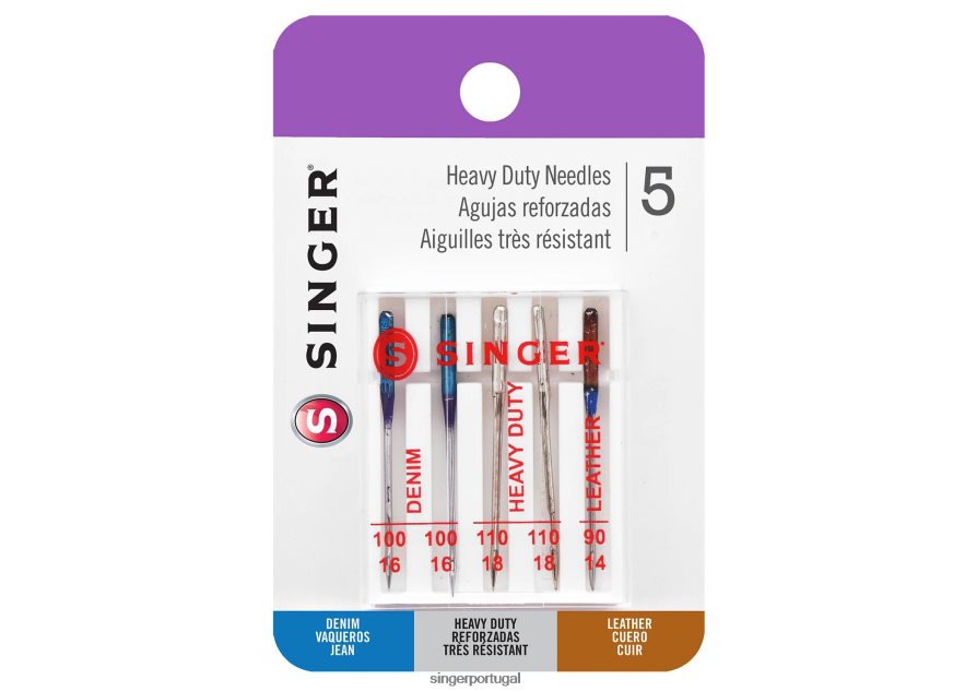 agulhas universais para serviços pesados, tamanhos variados DB262X115 SINGER acessórios - Image 1