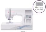 costurar espaçoso conjunto de máquina de costura quantum stylist 9960 e kit de calcador DB262X2 SINGER máquinas