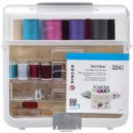 Kit de costura e armazenamento de artesanato de 224 peças costurado com cores clássicas DB262X95 SINGER acessórios